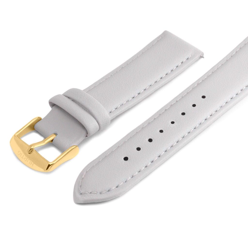 Grey and Gold Vegan Leather Strap watch strap Hurtig Lane Vegan Watches